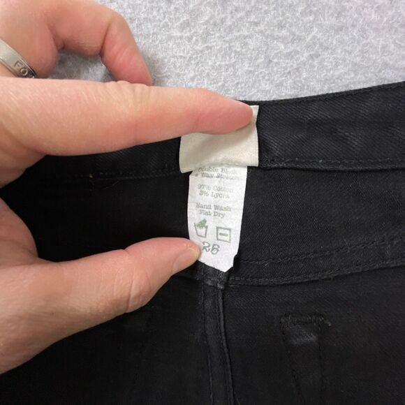 Railcar Fine Good Monrovia Jeans Womens 26 Black Selvedge Raw Denim Skinny USA - Picture 13 of 15